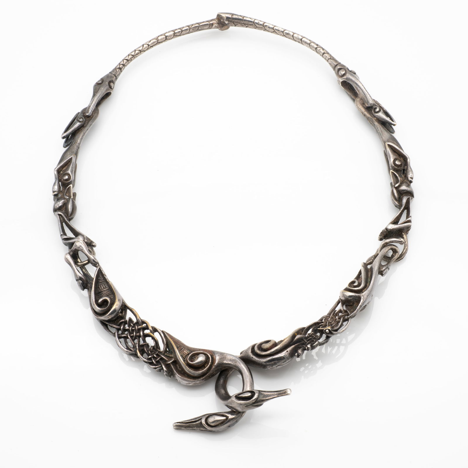 Viking Druid Scandinavian Silver SP Bird Animal Necklace (1 of 7)