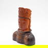 Antique Chinese Hand Carved Bakelite Quan-Yin Statue Sculpture Bust