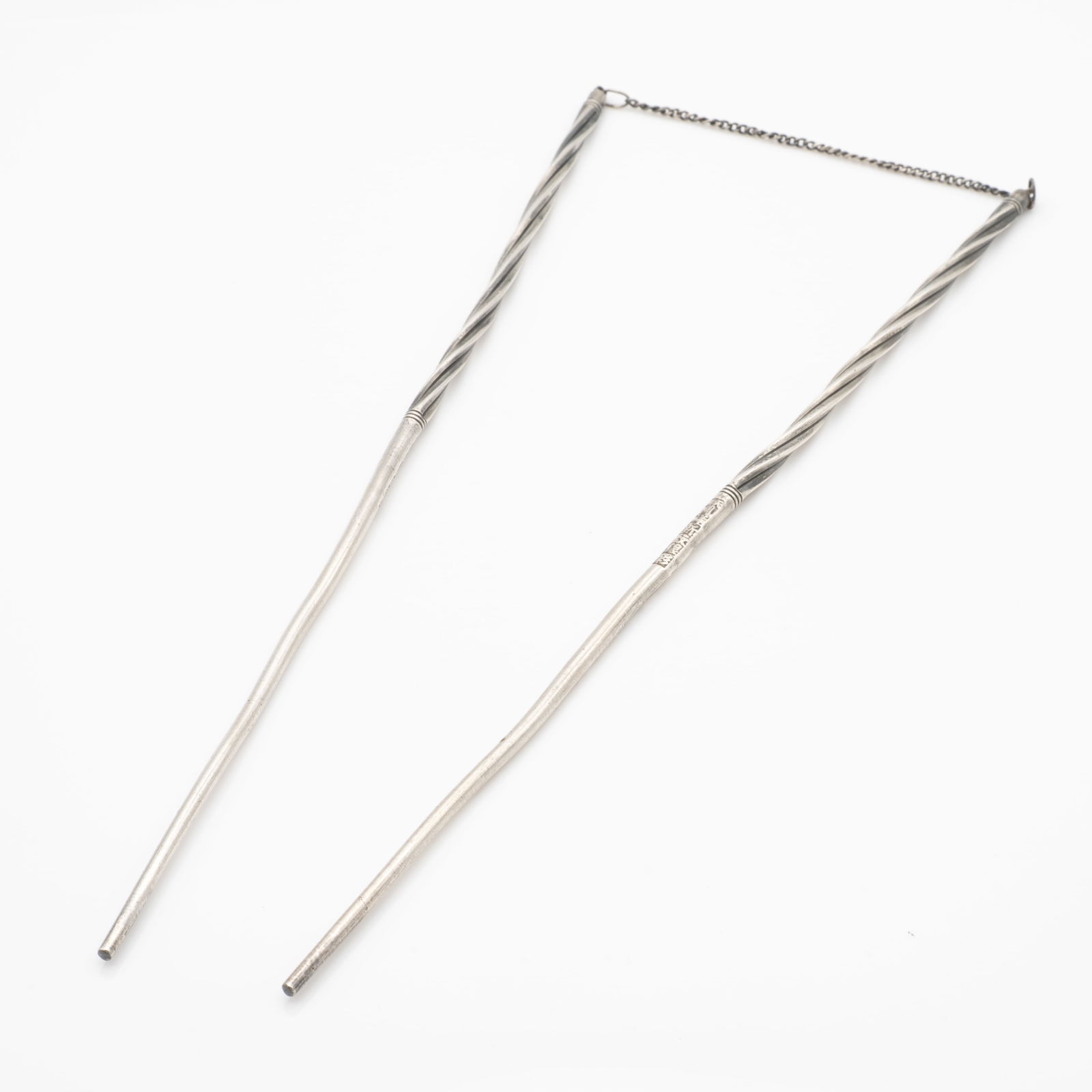 Antique Chinese Export Silver Hallmarked Chopsticks (1 of 4)