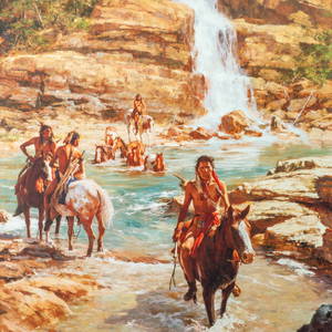 Howard Terpning, Vanishing Pony Tracks, 2006, 47/300
