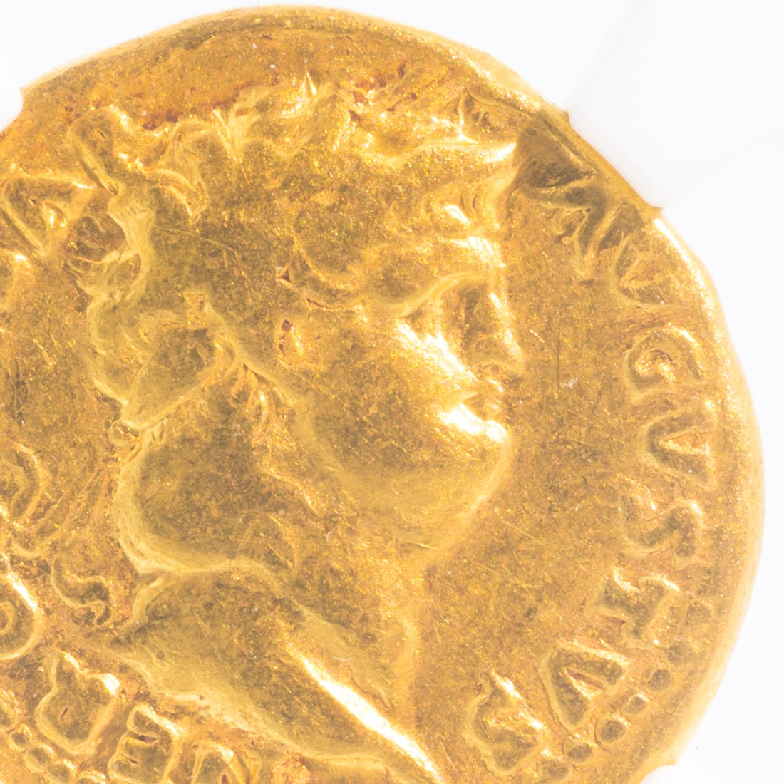 NGC Roman Gold Coin Nero Aureus Ch F (1 of 5)