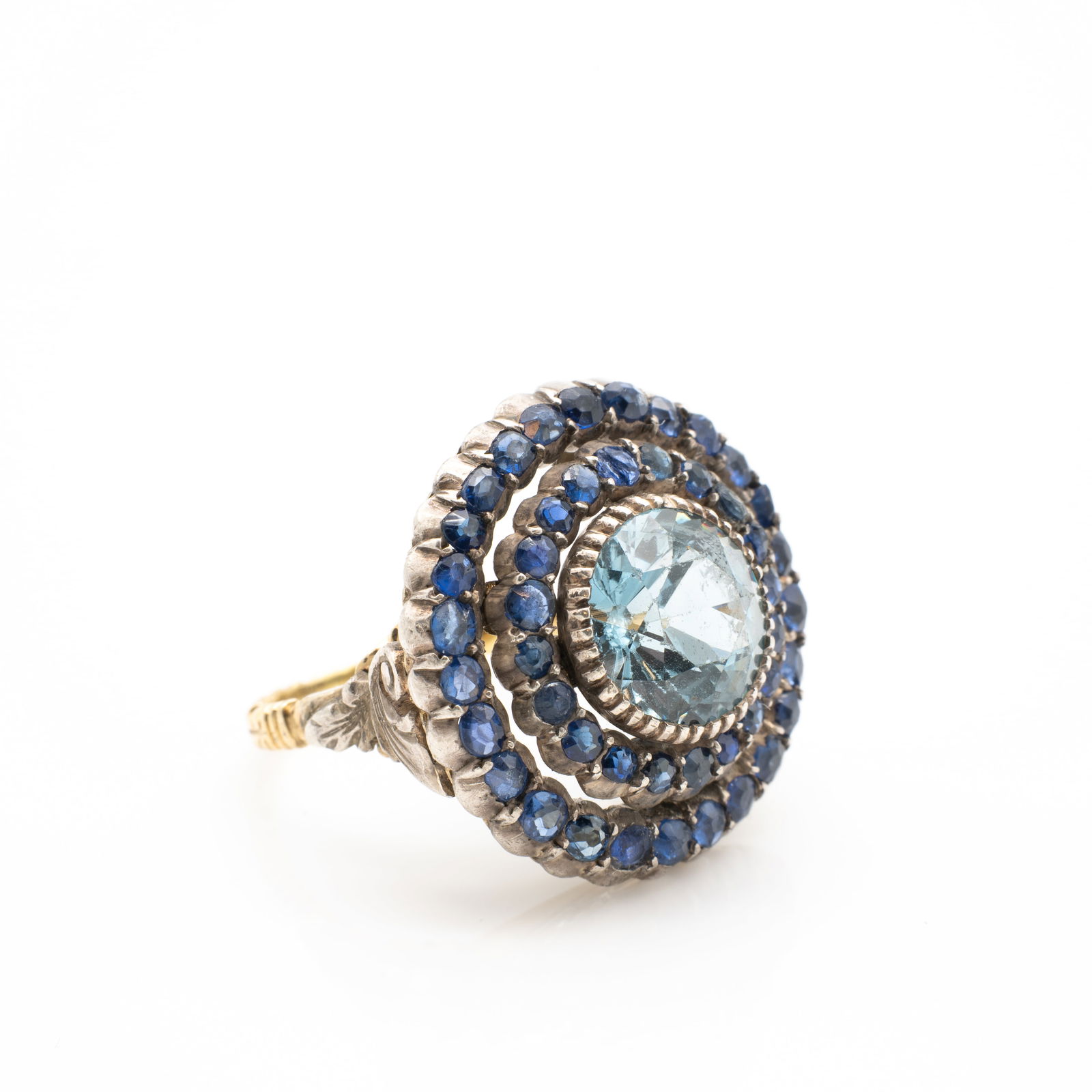 14k Gold, Sterling Silver, Sapphire, Spinel Ring (1 of 6)