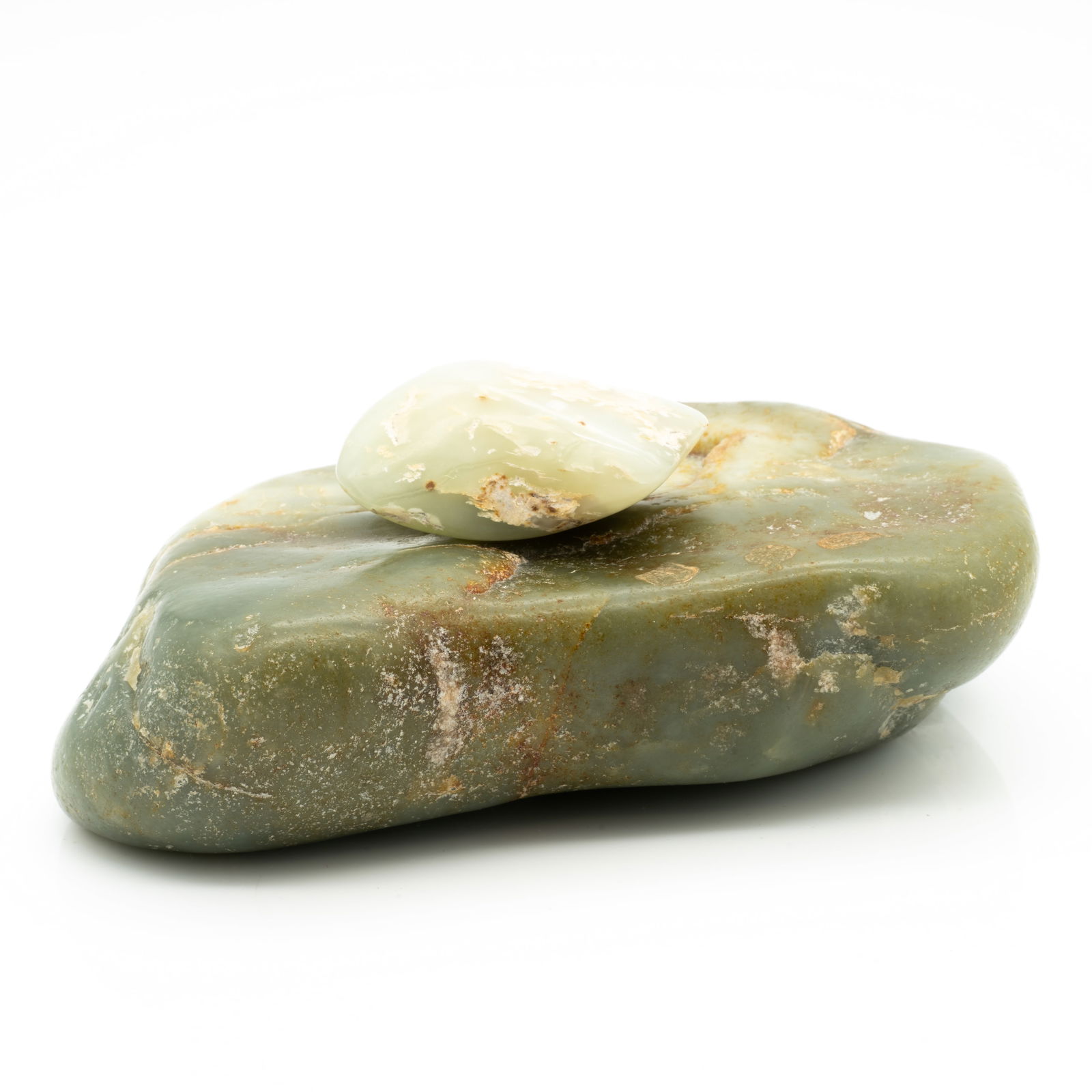 Two Smooth Polished Pieces of Jade (1 of 5)