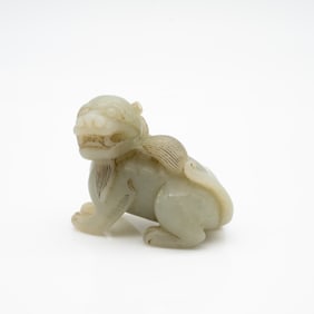 Chinese Jade Carving of a Mythical Beast