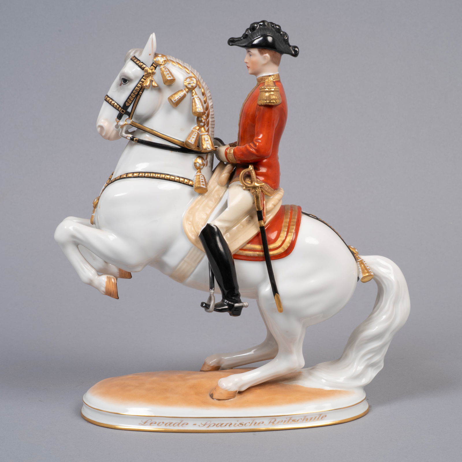 Augarten Vienna Porcelain Spanish Riding School Figurine, “Levade?? (Model 1591) As Is (1 of 7)