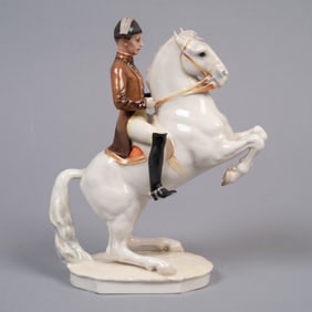 Hutschenreuther Kunstabteilung Porcelain Figurine, Spanish Riding School Rider by C. Werner