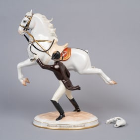 Augarten Wien Porcelain Figurine “Capriole – Spanische Reitschule?? Porcelain Figure, Model No.