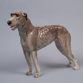 Nymphenburg Porcelain Irish Wolfhound by Konrad Schmid, Model 687