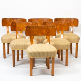 Axel Einar Hjorth Set of Six "Birka" Chairs, Nordiska Kompaniet, 1930s