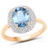 2.52 CTW Genuine Blue Sapphire & White Diamond 14K