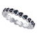 Black Color Enhanced Diamond Heart Near-Eternity