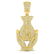Mens Diamond Money Bag Hands Charm Pendant 10kt Yellow