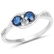 0.62 CTW Genuine Blue Sapphire & White Diamond 14K