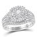 Diamond Bridal Wedding Engagement Ring 14kt White Gold