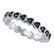 Black Color Enhanced Diamond Heart Near-Eternity