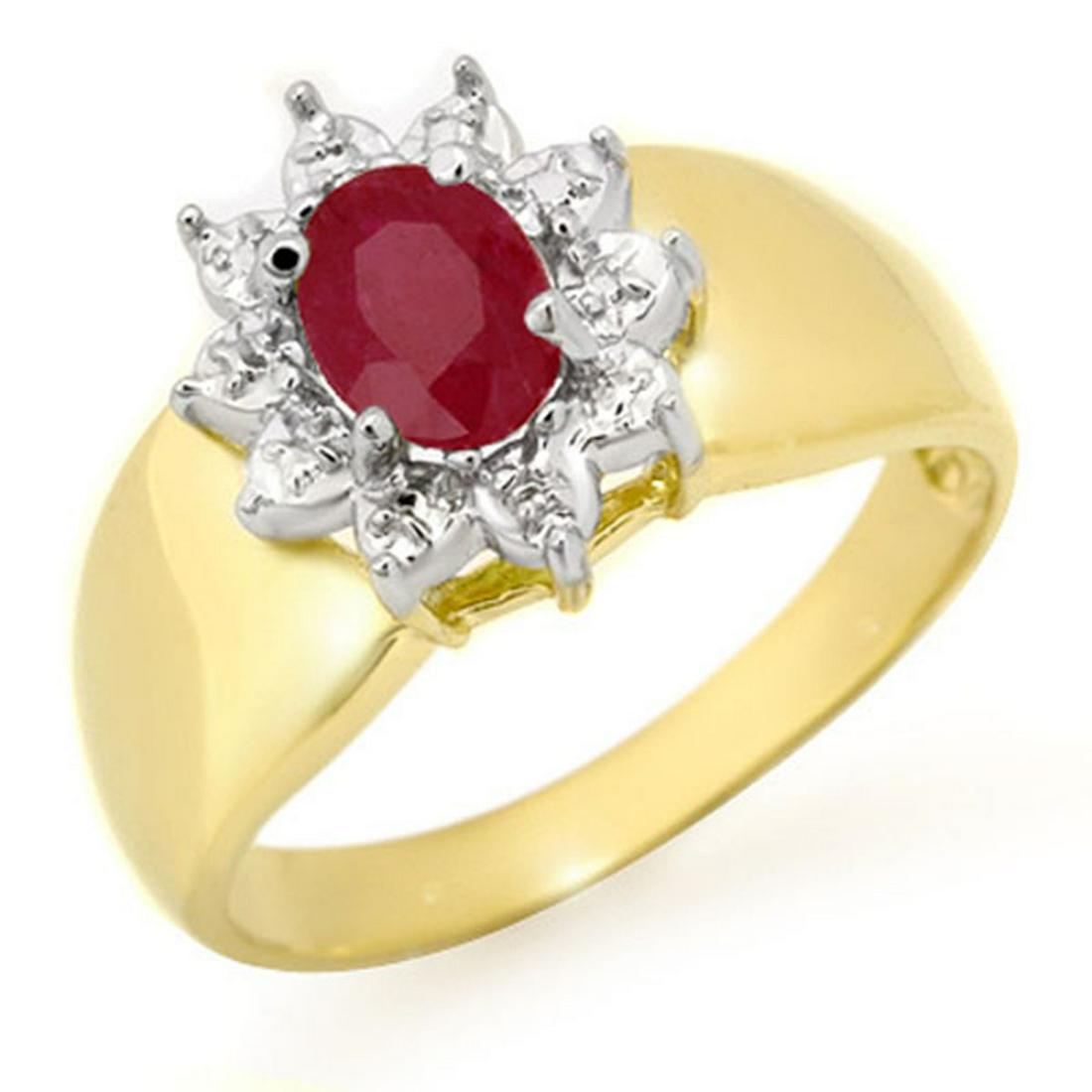 0.50 ctw Ruby Ring 10K Yellow Gold: 0.50 ctw Ruby Ring 10K Yellow Gold Manufacturer's Suggested Retail Price: $1,100 Factory offers perfect factory sizing, for all rings & custom length for larger necklaces and bracelets. LiveAuctions