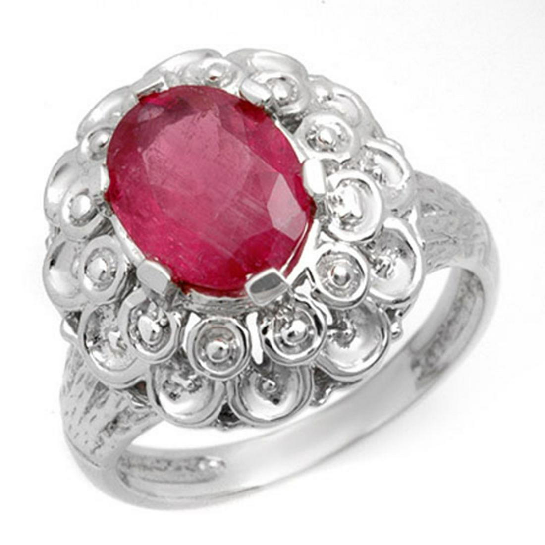 2.25 ctw Ruby Ring 10K White Gold: 2.25 ctw Ruby Ring 10K White Gold Manufacturer's Suggested Retail Price: $1,950 Factory offers perfect factory sizing, for all rings & custom length for larger necklaces and bracelets. LiveAuctions3