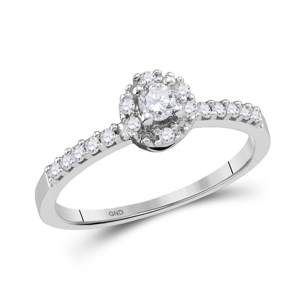 10K White Gold Ring Solitaire Promise 0.25ctw Diamond: 10K White Gold Ring Solitaire Promise 0.25ctw Diamond Manufacturer's Suggested Retail Price: $920.00 Stone1 Type: Diamond @ 0.25 ctw Stone1 Color: H-I Stone1 Clarity: I1-I2 Metal Type: 10K White Gold 