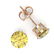 4 ctw Citrine Stud Earrings 14K Rose Gold - 2
