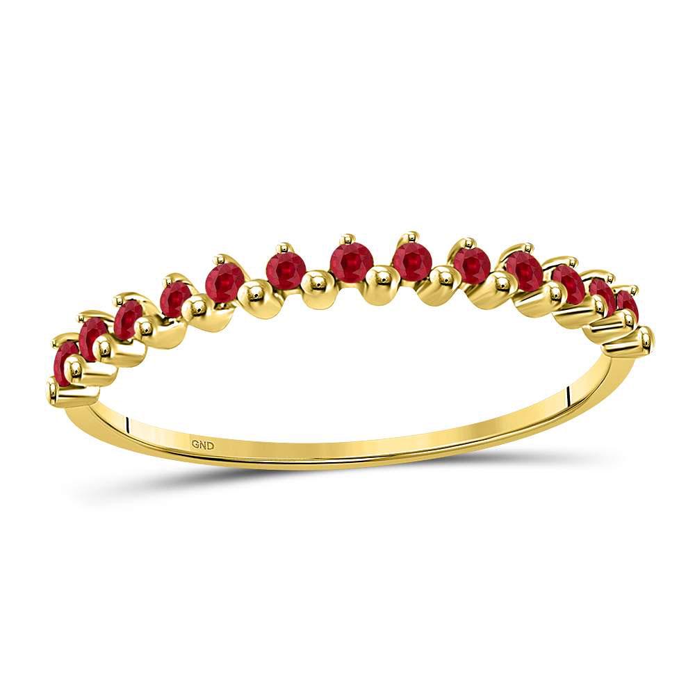 10K Yellow Gold Ring 0.13ctw Natural Ruby: 10K Yellow Gold Ring 0.13ctw Natural Ruby Manufacturer's Suggested Retail Price: $380.00 Stone1 Type: Natural Ruby @ 0.13 ctw Stone1 Color: Red Stone1 Clarity: SI1 Metal Type: 10K Yellow Gold Product