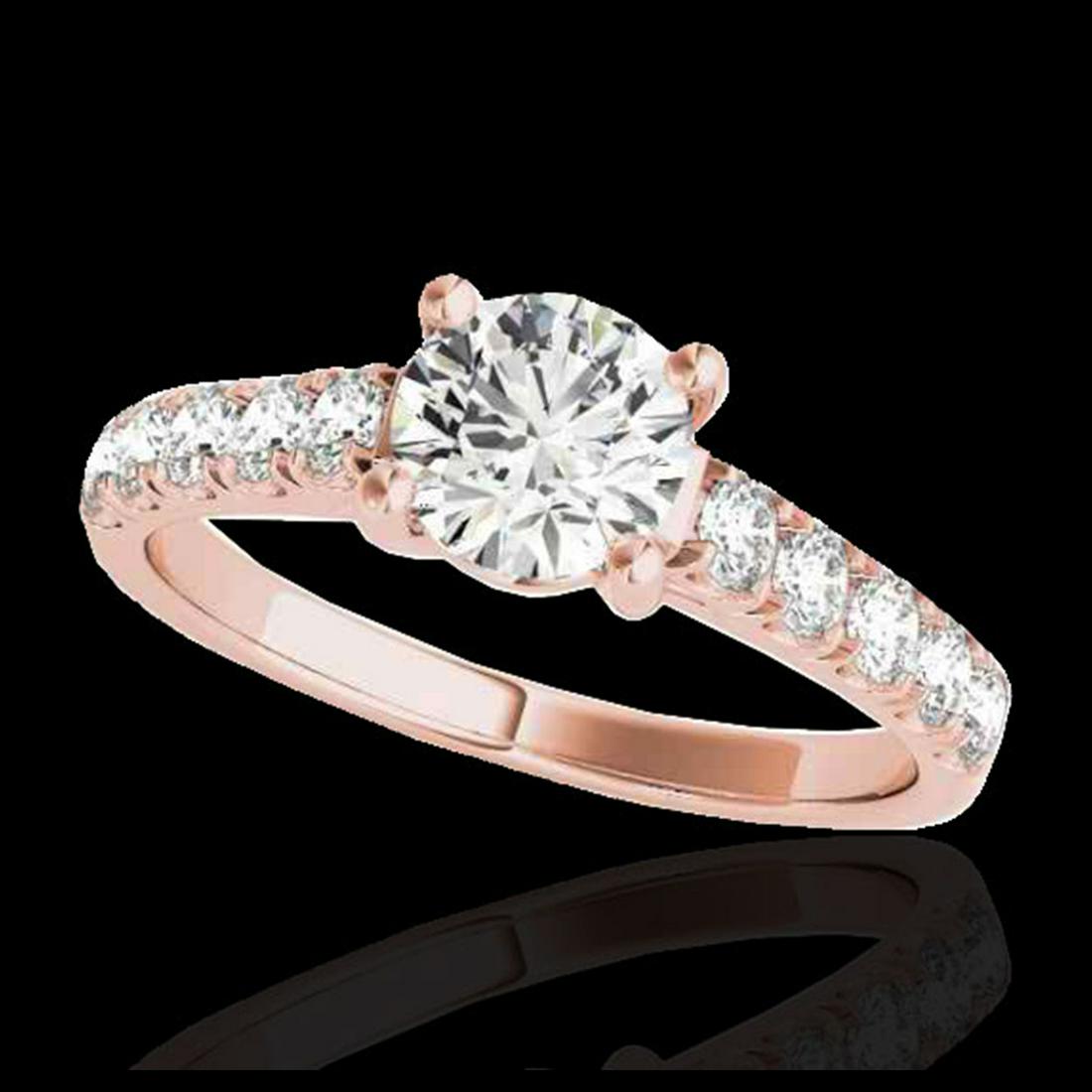 2.1 ctw H-SI/I Diamond Solitaire Ring 10K Rose Gold: 2.1 ctw H-SI/I Diamond Solitaire Ring 10K Rose Gold Manufacturer's Suggested Retail Price: $22,150 Factory offers perfect factory sizing, for all rings & custom length for larger necklaces and bracele