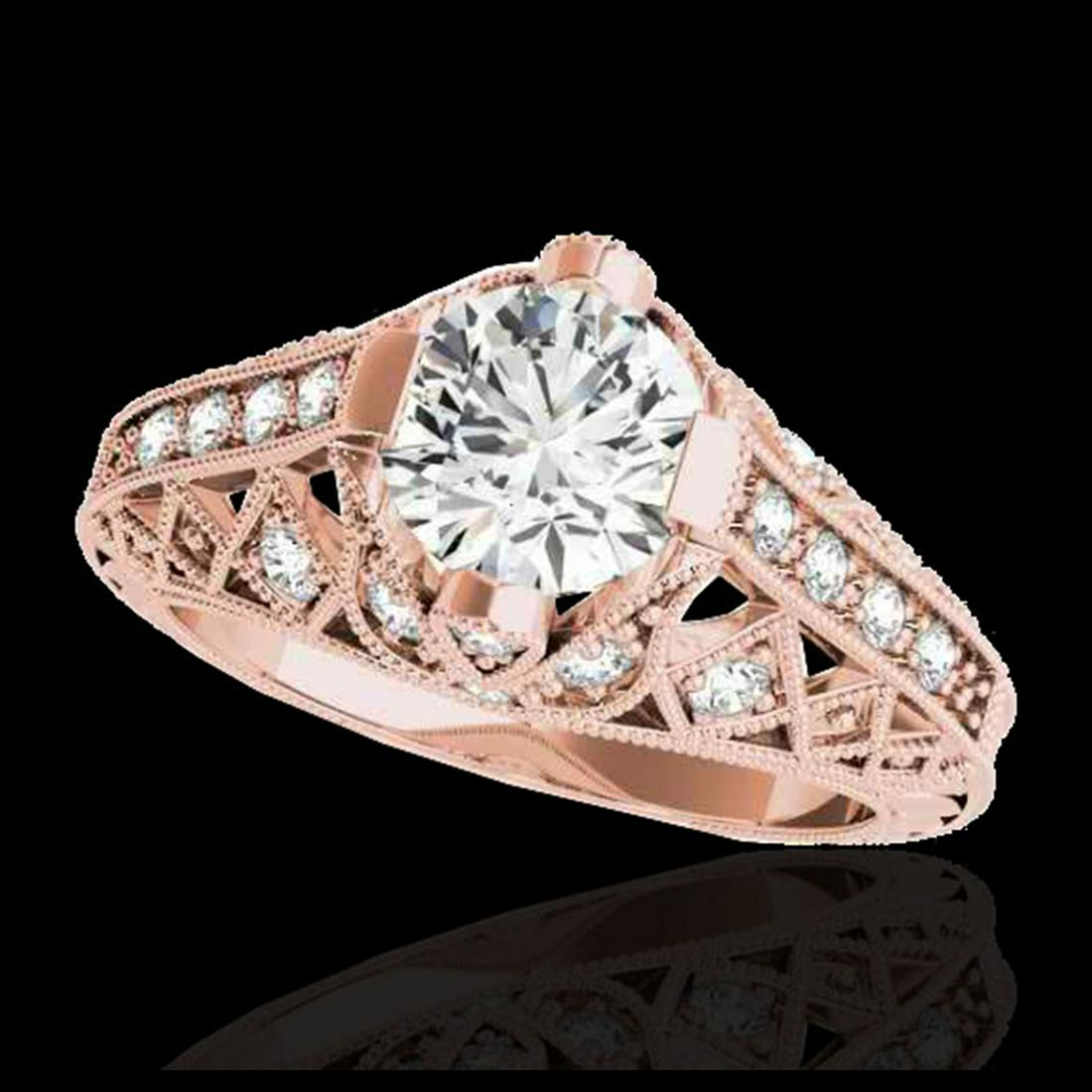 1.25 ctw H-SI/I Diamond Solitaire Ring 10K Rose Gold: 1.25 ctw H-SI/I Diamond Solitaire Ring 10K Rose Gold Designer Brand Luxury Jewelry, made in the USA Suggested Retail Price: $11,400 Factory offers perfect factory sizing, for all rings & custom length