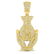 10kt Yellow Gold Mens Round Diamond Money Bag Hands