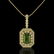 6.7 ctw Tourmaline & Diamond Necklace 14K Yellow Gold - 2