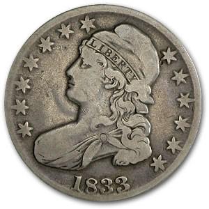 1833 Capped Bust Half Dollar Fine: One piece 1833 Capped Bust Half Dollar Fine SKU: RB14816