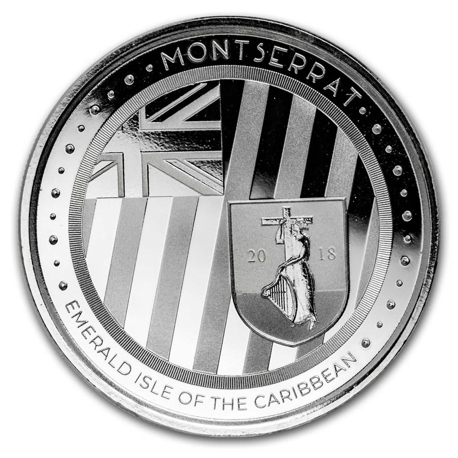 2018 Montserrat 1 oz Silver Emerald Isle of the: 2018 Montserrat 1 oz Silver Emerald Isle of the Caribbean BU Your winning item will match the quality of the product shown. Dates will be according to listing, may or may not vary.