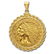$5 Indian Gold Half Eagle Pendant (Rope-ScrewTop Bezel) - 2