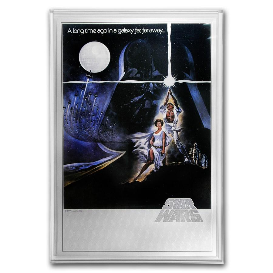 2018 Niue 35 gram Silver $2 Star Wars A New Hope Foil: 2018 Niue 35 gram Silver $2 Star Wars A New Hope Foil Poster Your winning item will match the quality of the product shown. Dates will be according to listing, may or may not vary.