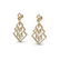 3 ctw Micro Pave VS/SI Diamond Earrings Dangling 14k