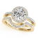 0.67 ctw Certified VS/SI Diamond 2pc Wedding Set Halo