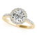 0.67 ctw Certified VS/SI Diamond 2pc Wedding Set Halo - 2