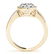 0.67 ctw Certified VS/SI Diamond 2pc Wedding Set Halo - 3