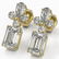 2.75 ctw Emerald Cut Diamond Designer Earrings 18K