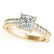 1.43 ctw VS/SI Princess Diamond Wedding Antique 14k - 2