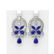 17.33 ctw Sapphire & Diamond Earrings 18K White Gold