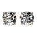 2.03 ctw Certified Quality Diamond Stud Earrings 10k