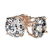 2.03 ctw Certified Quality Diamond Stud Earrings 10k - 3