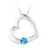 Sterling Silver Womens Round Lab-Created Blue Topaz