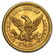 1856 $2.50 Liberty Gold Quarter Eagle AU Details - 2