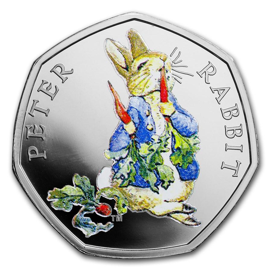 2018 Great Britain Silver 50p Beatrix Potter Proof: 2018 Great Britain Silver 50p Beatrix Potter Proof (Peter Rabbit) Your winning item will match the quality of the product shown. Dates will be according to listing, may or may not vary.