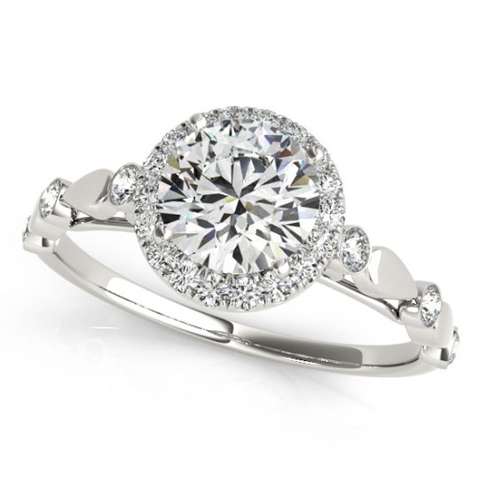 Natural 1 ctw Diamond Solitaire Halo Ring 14k White: Natural 1 ctw Diamond Solitaire Halo Ring 14k White Gold Manufacturer's Suggested Retail Price: $8800.00 Item: Diamond Wedding Ring Total Gem weight: 1 carats Metal: Solid 14k White Gold Gold Pr