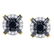 10kt Yellow Gold Womens Round Black Color Enhanced