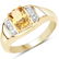 14K Yellow Gold Plated 1.36 Carat Genuine Citrine &