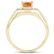 14K Yellow Gold Plated 1.36 Carat Genuine Citrine & - 2