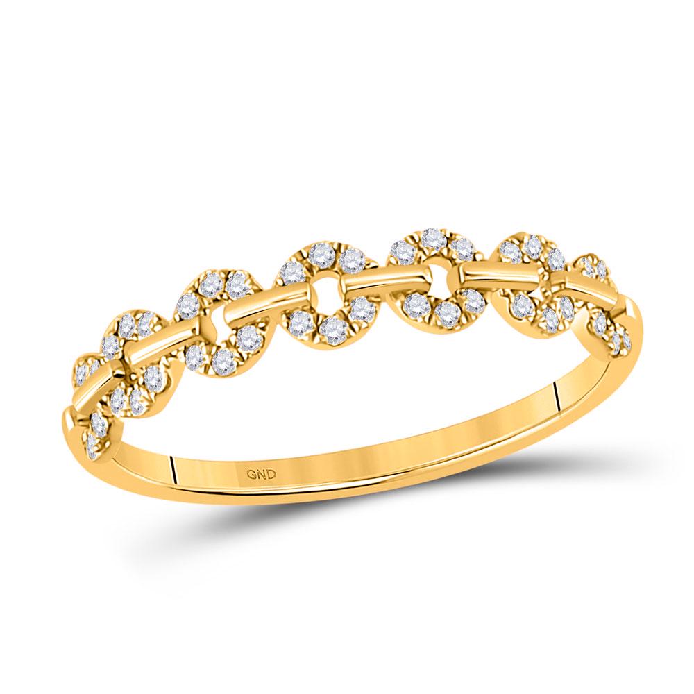 14kt Yellow Gold Womens Round Diamond Stackable Band: 14kt Yellow Gold Womens Round Diamond Stackable Band Ring 1/6 Cttw Manufacturer's Suggested Retail Price: $ 710.00