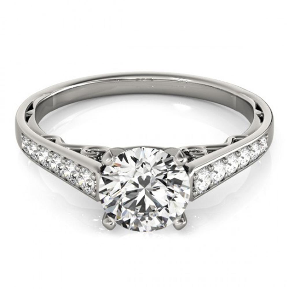 Natural 0.85 ctw Diamond Solitaire Ring 14k White Gold: Natural 0.85 ctw Diamond Solitaire Ring 14k White Gold Manufacturer's Suggested Retail Price: $4950.00 Item: Diamond Wedding Ring Total Gem weight: 0.85 carats Metal: Solid 14k White Gold Gold P